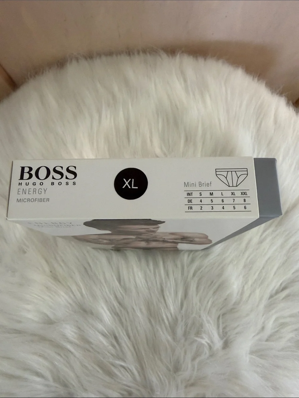 Hugo Boss XL Black Microfiber Briefs with Branded Waistband